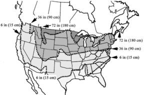 united states frostline map