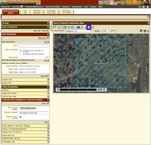 web soil survey area interest