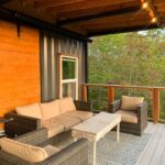 appalachian container cabin legacy covered deck sitting
