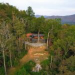 appalachian container cabin legacy exterior drone property