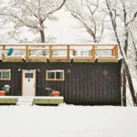 appalachian container cabin legacy exterior snow