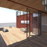 Canon City Container Cabin entrance wooden floor