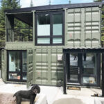 Chelan Container House exterior front view painted