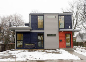 Evans Container Home exterior front