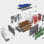 Fox Container House exploded view