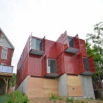 Hamilton Container House Rear View angled