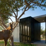 Huiini Shipping Container exterior and House horse photo