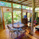 Playa Hermosa Hybrid Container Home dining and living area