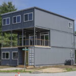 Sheridan Container House front angled