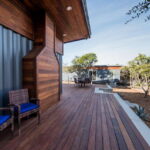 Whiskey Bend Ranch wooden deck