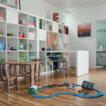cordell container house office play area