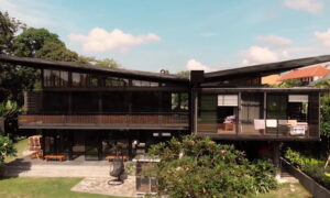 dura container villa bali roof shape