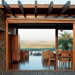 gondwana organic farm container house lounge area