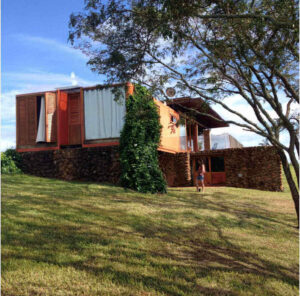 gondwana organic farm container house masonry brick stone