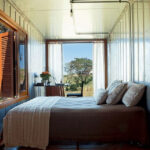 gondwana organic farm container house master bedroom
