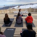 la parva container coworking deck yoga