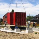maison container lille stacking concrete foundation
