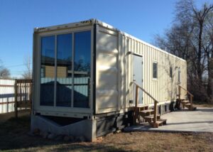 mcbee container home entrance door