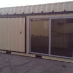 mcbee container home open barn door