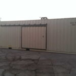 mcbee container home sliding door wide