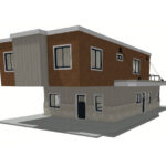 Utah Cantilevered Container Home concept front