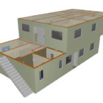 Utah Cantilevered Container Home concept roofless