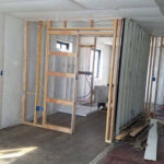 Utah Cantilevered Container Home construction insulation