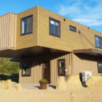 Utah Cantilevered Container Home exterior angle