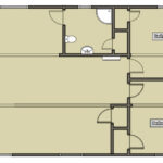 Utah Cantilevered Container Home floorplan second