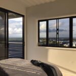 bushland beach container home bedroom view