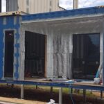 bushland beach container home construction insulation