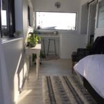 bushland beach container home master bedroom
