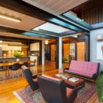 graceville container home open living room