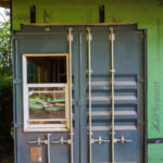 naylor container home construction window door