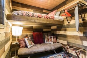 blue steel container house bunkbeds