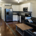 dam camp container home kitchen wide