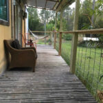 florida bamboo container home porch side