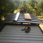 hinckle container home construction deck roof