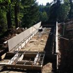 hinckle container home construction foundation