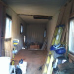 hinckle container home construction interior supplies