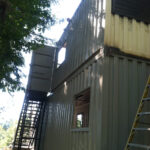 hinckle container home construction paint