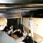 hinckle container home construction plumbing under