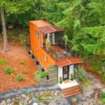 hinckle container home exterior elevated