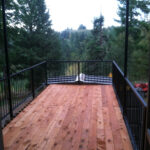 hinckle container home finished deck