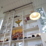 kan house new orleans bookshelf