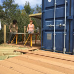 kangarilla container house construction deck