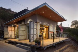 mcconkey container home exterior angled