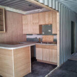 riverfront jupiter florida container home kitchen construction