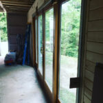 riverside hideout construction sliding door