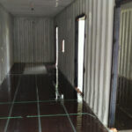 south bloomingville container cabin washed floors